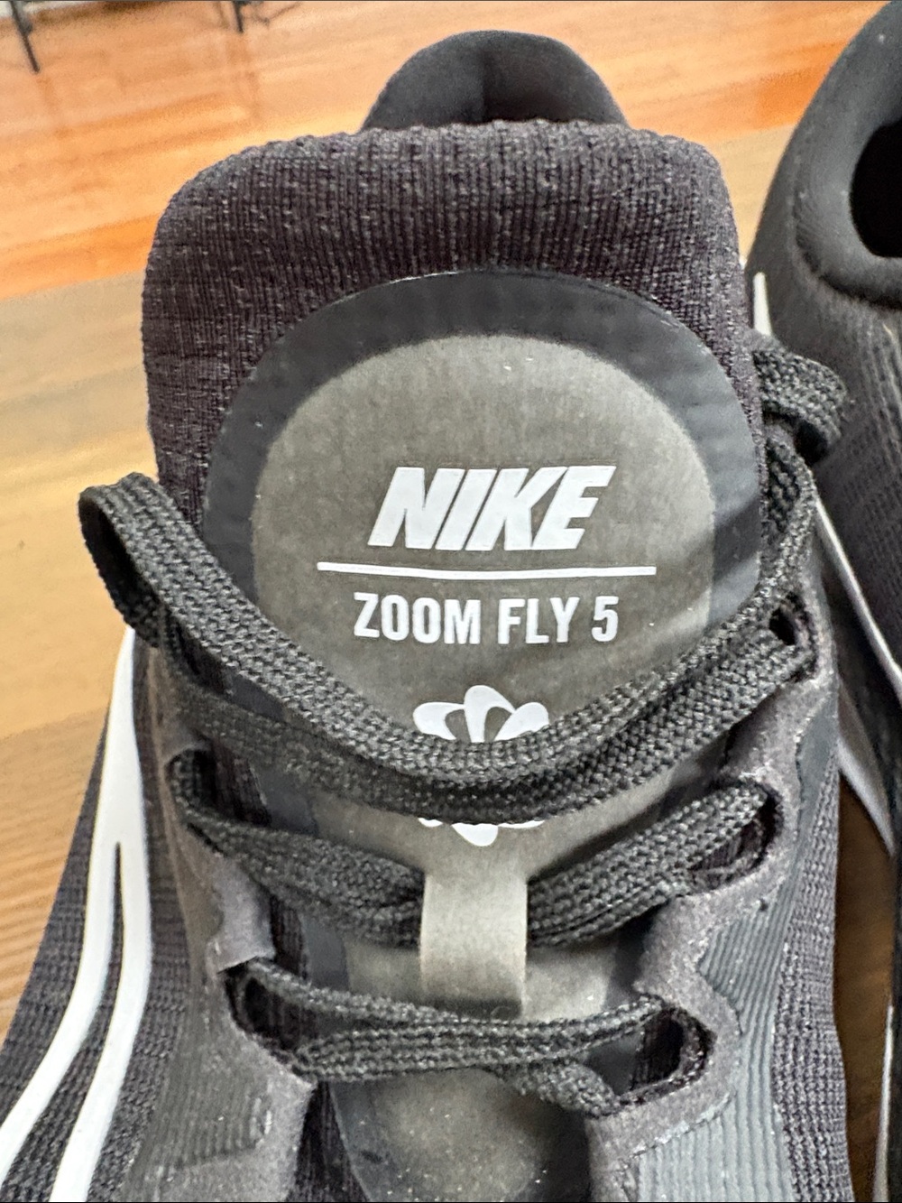 Nike Zoom Fly 5 Mens Running Shoes Size 14 Like New Black and White - Picture 3 of 11